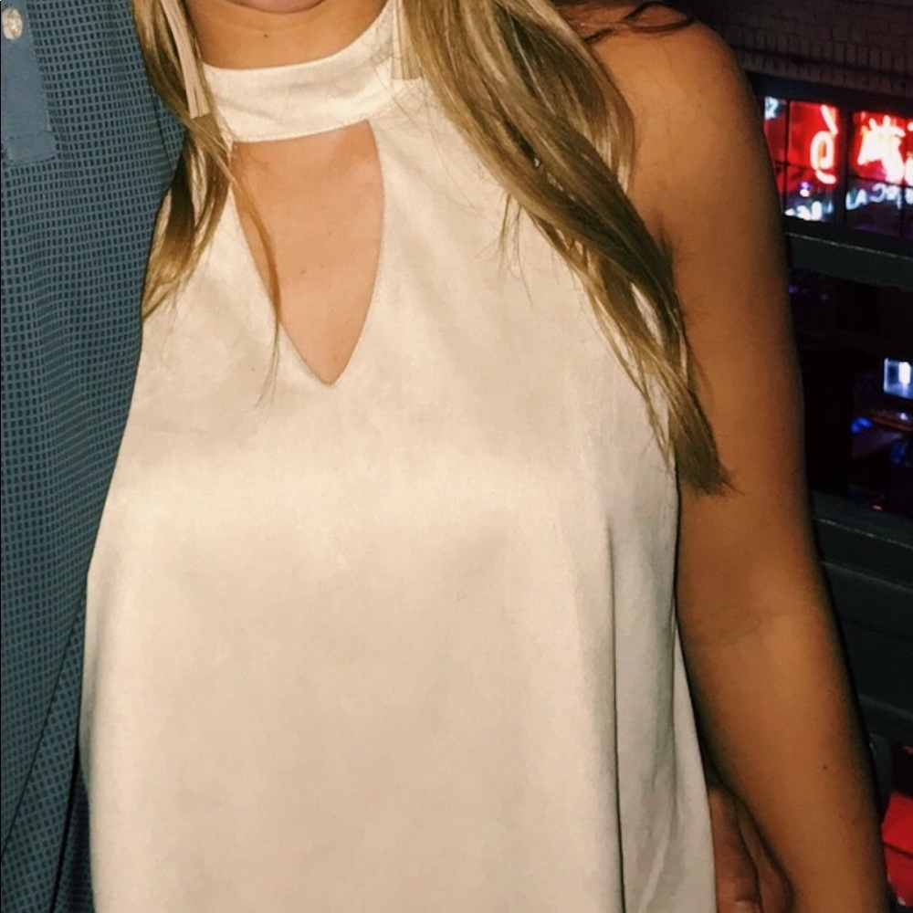 Suede tank